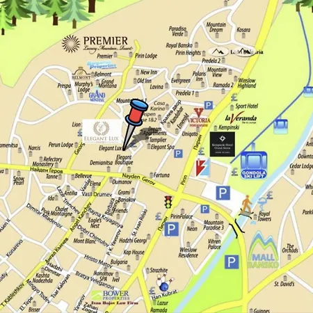 Beautiful Two Bedroom 4th Floor In Elegant Luxe With Pool, Sauna, Gym And Steam بانسكو